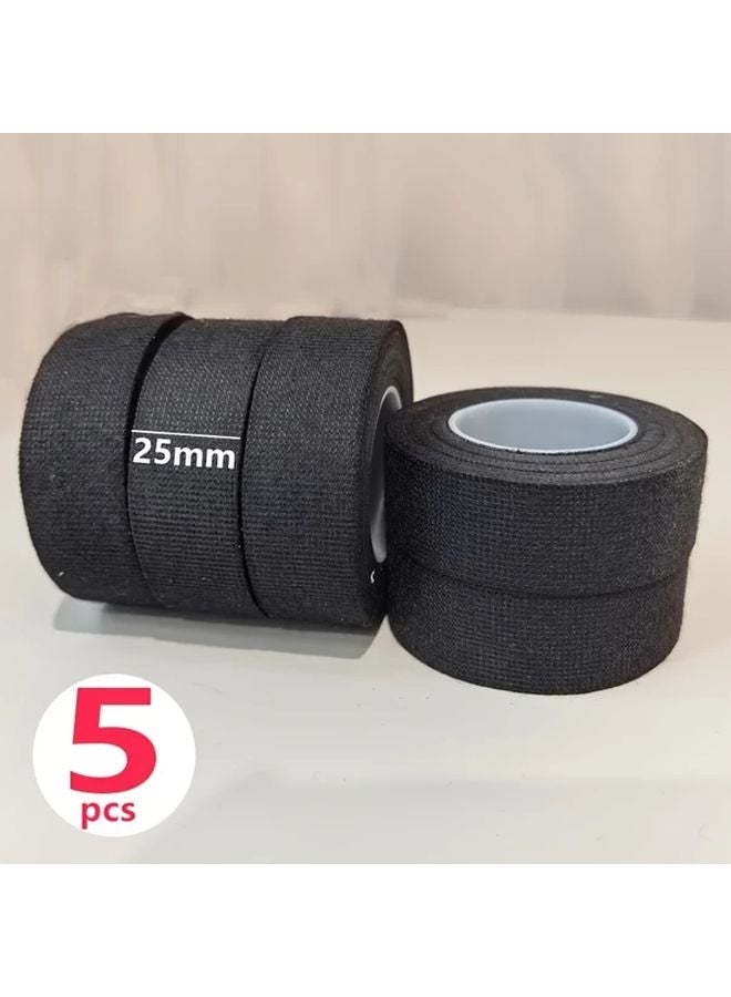 5 Pieces High Temperature Self Adhesive Electrical Tape 25mm x 393.7inch Flame Retardant - Image 1