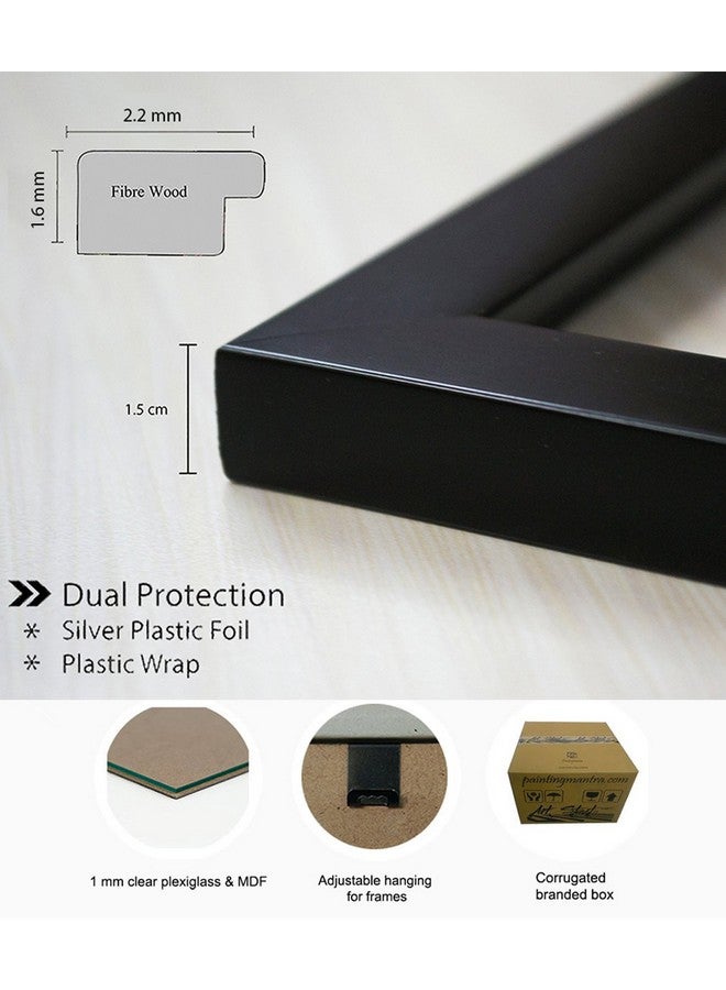 Art Street Synthetic Table/Wall Photo Frame for Home Decor (5" X 5", Black) - Image 4