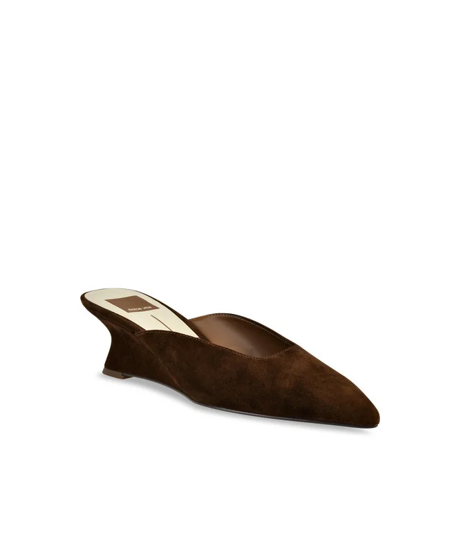 Camy Dark Brown Women's Wedge Sandals