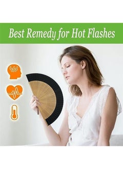 YARDHOBI Handheld Fans Folding Hand Fan For Women Foldable Chinese Japanese Vintage Bamboo Silk Fan Silk Folding Fans With Bamboo Frames For Dancing Cosplay Wedding Party Props Decoration  - Image 3
