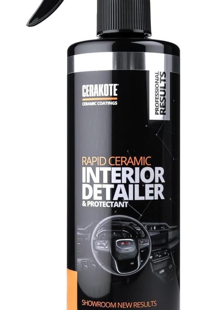 CERAKOTE Rapid Ceramic Interior Detailer and Protectant - 14 fl oz - Multi-Surface Safe Interior Car Cleaner Spray - Image 1