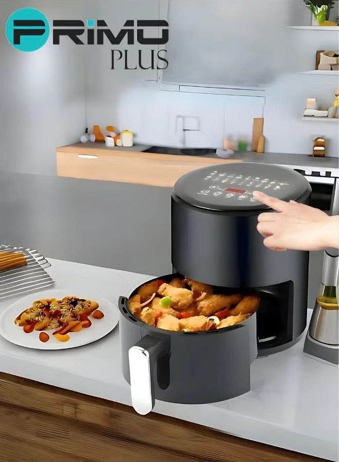 PRIMO PLUS Healthy Air Fryer Without Oil For Fry/Grill/Bake/Roast Capacity 4 Liters Power 2400 Watts - Black Color - Image 4