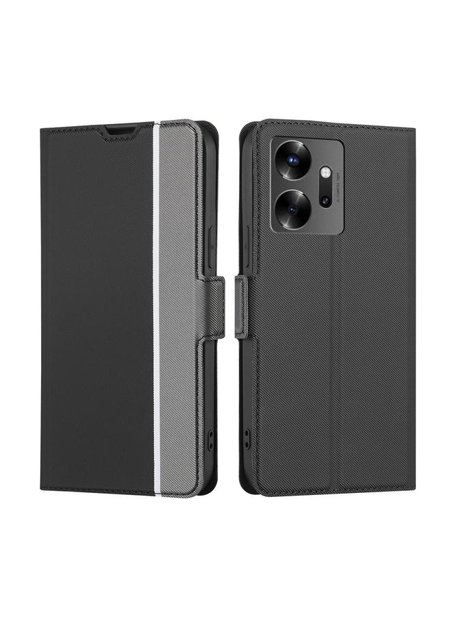 Zaboon Case For Infinix Zero 20 Twill Texture Side Buckle Leather Phone Case - Image 1