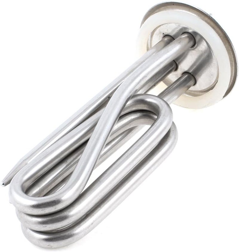 U Shape Electric Tubular Water Heater 3KW 220V Silver Tone - Image 1