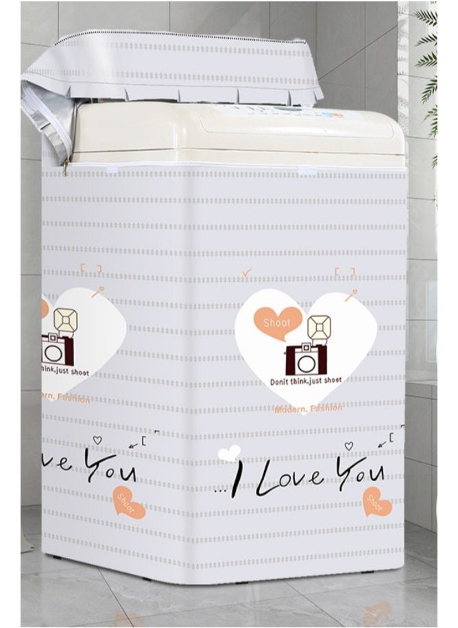 EBMINI - Washing Machine Cover Washing Machine Dust Cover Waterproof And Sunscreen - Image 1