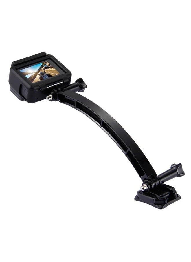 fashionhome Adjustable Curved Adhesive Mount Holder With Helmet Extension Self Photo Arm Kit Compatible With GoPro Action Camera Accessories  - Image 3