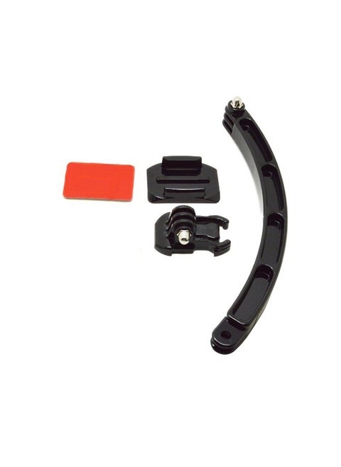 Adjustable Curved Adhesive Mount Holder With Helmet Extension Self Photo Arm Kit Compatible With GoPro Action Camera Accessories