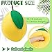 Vercraft 2 Pcs Decorative Lemon Plush Fruit Christmas Throw Pillow Kawaii Yellow Hugging Plushies Gift Soft Novelty Green Plush Pillow Cushion Seat Decor for Home 138 Inch Lemon - Image 4