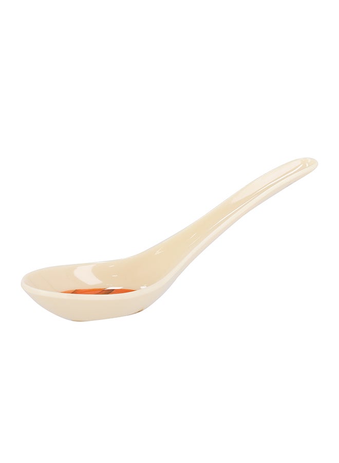 Royalford Super Rays Soup Spoon Beige/Green 5.5inch - Image 3