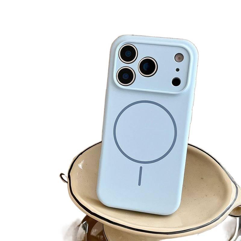 غطاء MagSafe بسيليكون لـ iPhone 17 / 17 Air / 17 Pro / 17 Pro Max مع مغناطيس قوي وتغطية كاملة مع قبضة مضادة للانزلاق مع مقاوم للخدش باللون Antique White مضاد للانزلاق مغناطيسي من. - Image 5