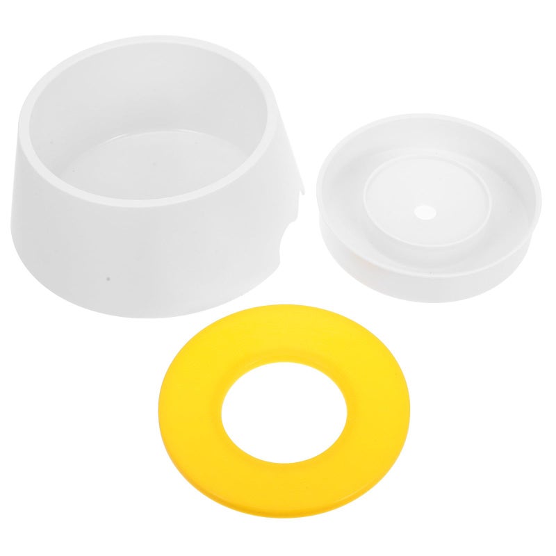 Floating No Spill Dog Water Bowl Slow Feeder Outdoor Indoor Pets Yellow Plastic - Image 2