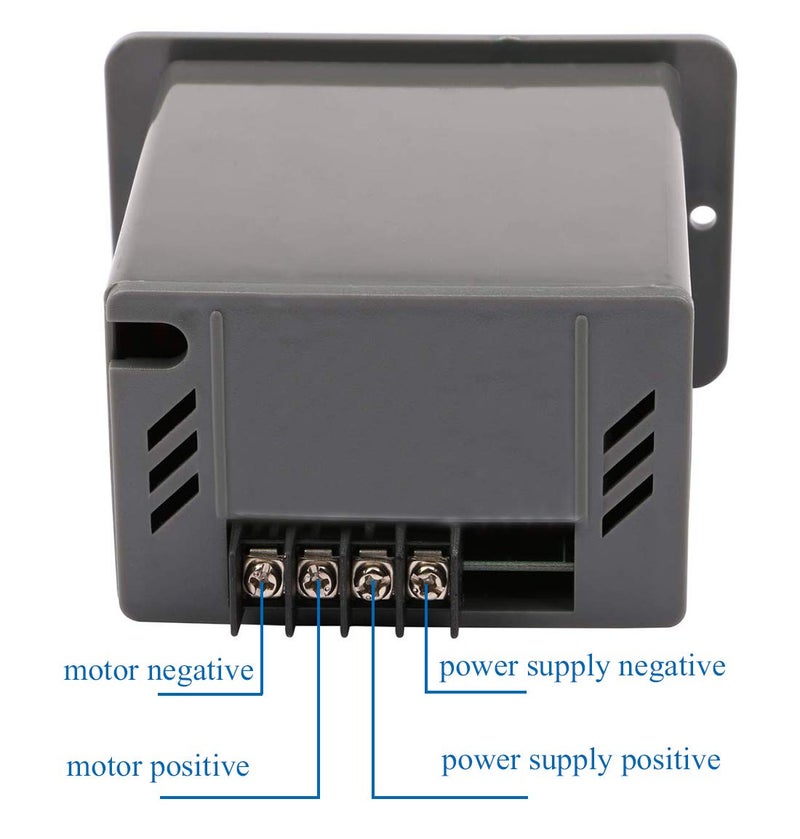 Yeeco DC Motor Controller, Yeeco DC 10-60V 12V 24V 36V 48V 60V DC Motor Speed Controller, PWM Stepless Brushed Motor Control, Variable Speed Control Generator Kit with Control Switch - Image 4