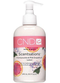 CND Scentsations Hand, Body Honeysuckle and Pink Grapefruit Lotion 245 ml  - Image 1