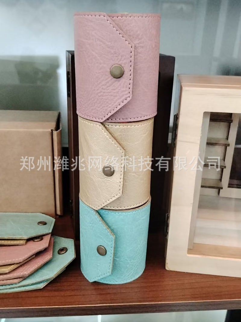 The Cash Wrap Wallet New Leather Wallet Storage Bag, Convenient Wallet With Magnetic Clasp - Image 2