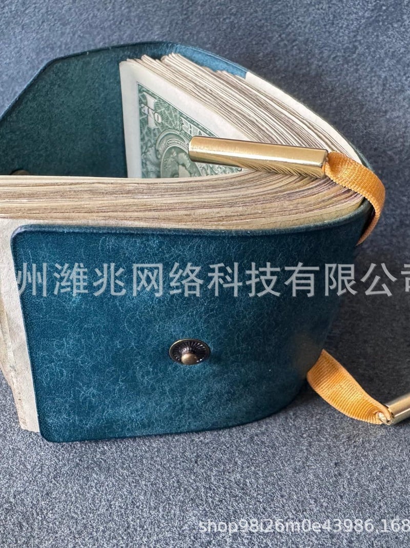 The Cash Wrap Wallet New Leather Wallet Storage Bag, Convenient Wallet With Magnetic Clasp - Image 3