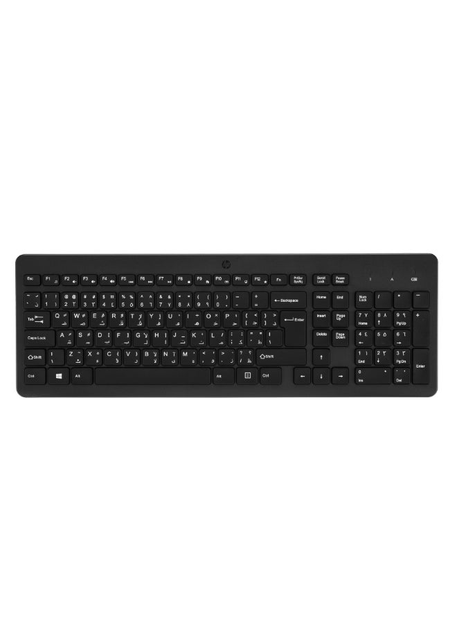 HP لوحة مفاتيح لاسلكية 220 باللون الأسود - Image 1