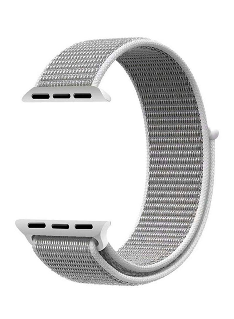 BORTONY Replacement Band For Apple Watch Series 4/5 44millimeter Silver - Image 1