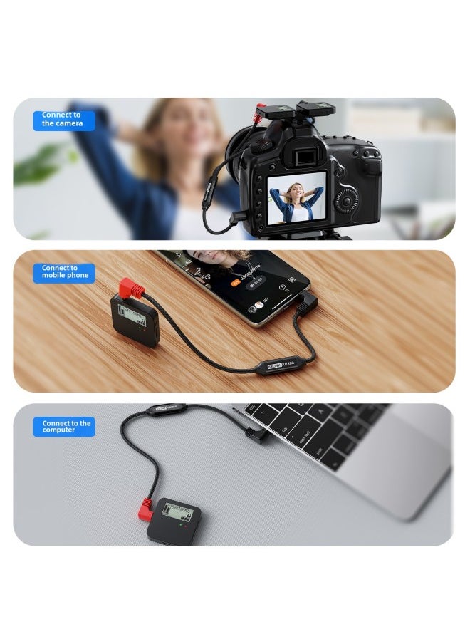 Wolfhound One To Two 3.5 Adapter For SLR Camera And Mobile Phone To RODE MoMA Microphone-Color:Llr01-a One Support And Two Are Suitable For Slr Cameras To Connect Two Sets Of Rode Moma For DJI Wireless Microphones