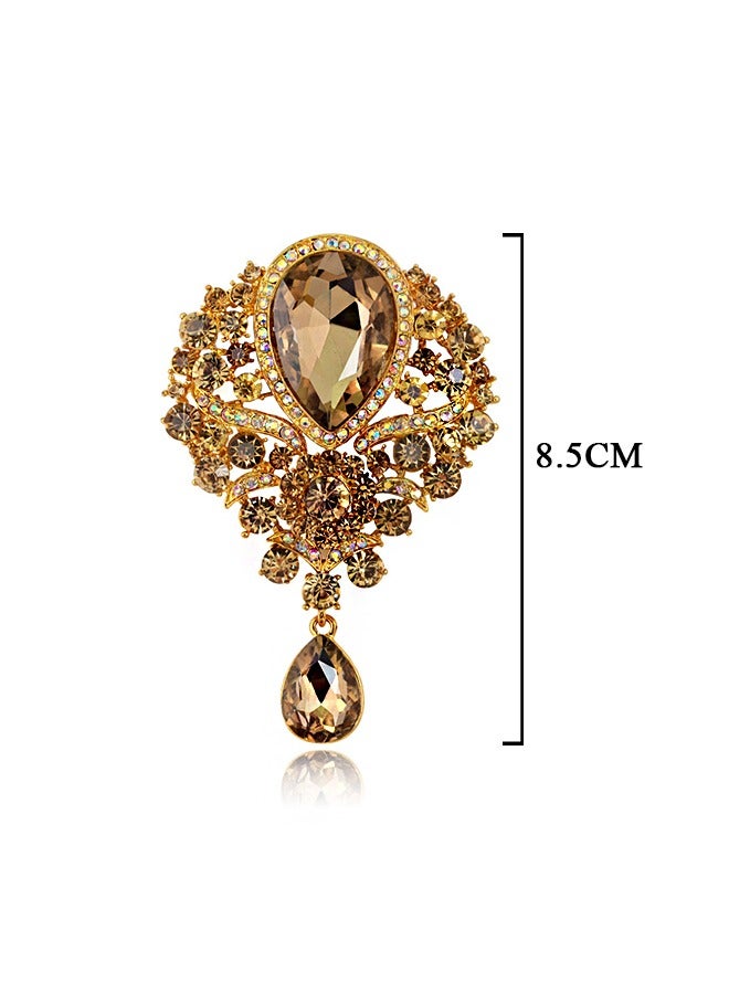 Beyond Brooche, Anti Rust and Anti Fading Alloy Brooch Pins, Corsage Scarf Clip Women Girls (Gold) - Image 2