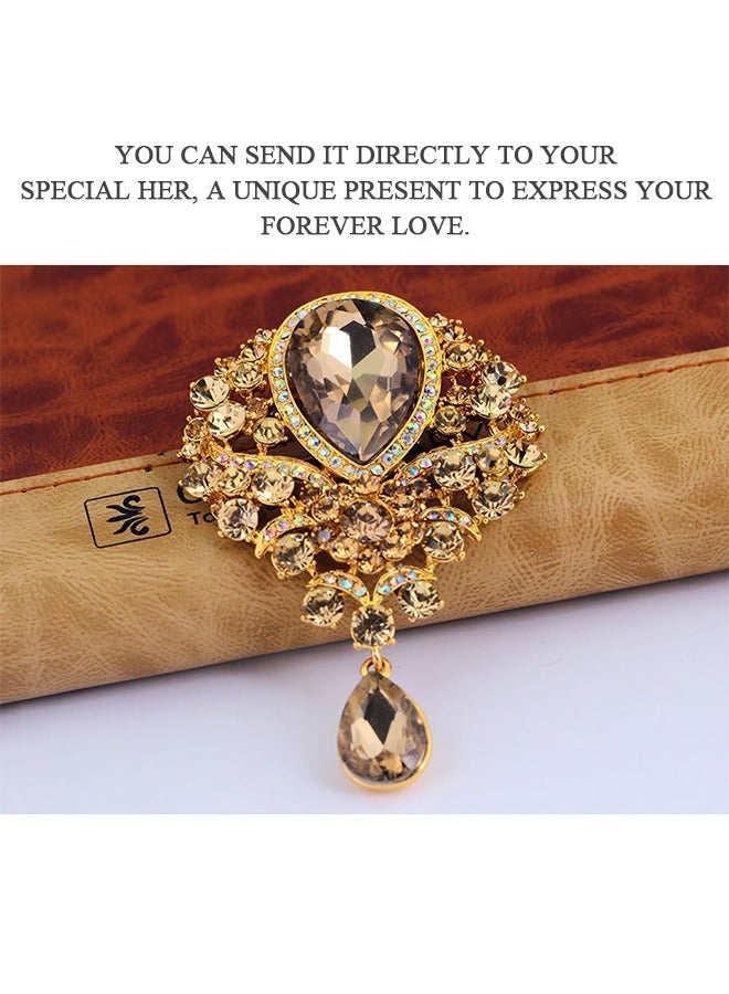 Beyond Brooche, Anti Rust and Anti Fading Alloy Brooch Pins, Corsage Scarf Clip Women Girls (Gold) - Image 3