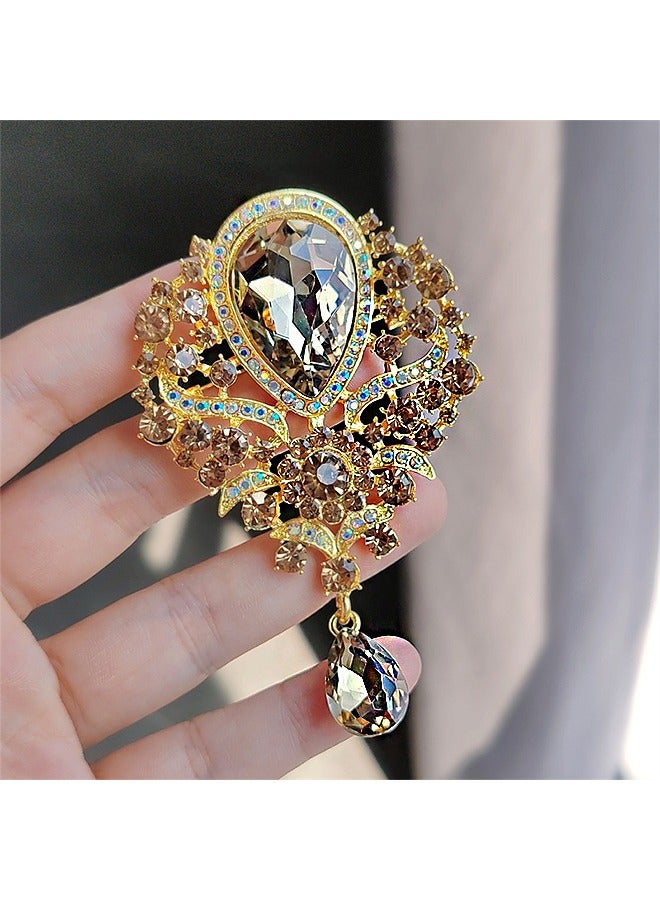 Beyond Brooche, Anti Rust and Anti Fading Alloy Brooch Pins, Corsage Scarf Clip Women Girls (Gold) - Image 5