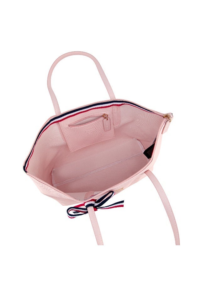 Tommy Hilfiger Denim حقيبة حقيبة حقيبة نسائية لتومي هيلفيجر، موديل كلاسيكي توقيع متعدد الاستعمالات شريط كبير السعة حقيبة كتف للسفر، العمل، صالة رياضية، - Image 5