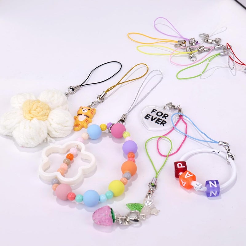 Mini-Factory 100PCS DIY Charm Straps with Lobster Clasp Colorful Lanyard Cords for Phone Charms, USB Drives, Keychains, Jewelry Making, Crafts, Purse & Name Tag Accessories - Image 2