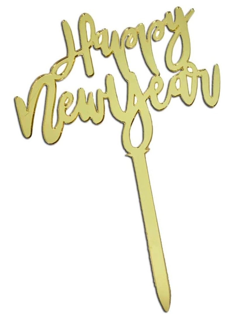 Boxwoods Happy New Year Acrylic Cake Topper And Balloons With Bunting Banner - Image 2