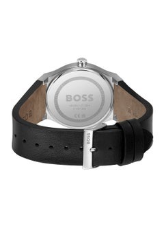 HUGO BOSS Men's Analog Round Shape Leather Wrist Watch 1514075 - 41 Mm  - Image 2