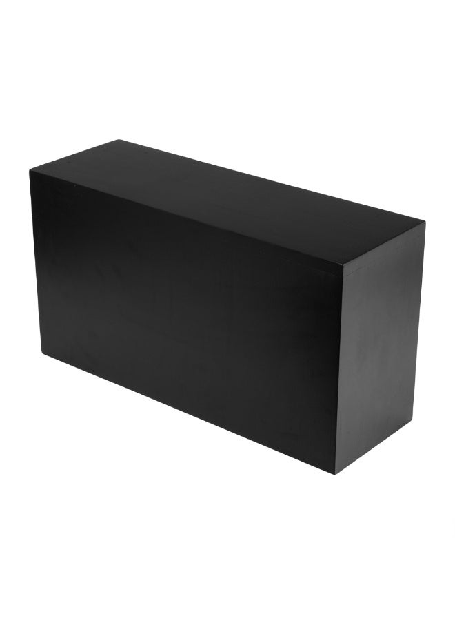 Restaurantware 20.5 x 7 x 11 Inch Display Riser, 1 Rectangle Wood Bakery Display - Tall Riser, For Retail, Catering, or Buffets, Black Bamboo Food Display Riser, Showcase Cupcakes, Candy  - Image 1