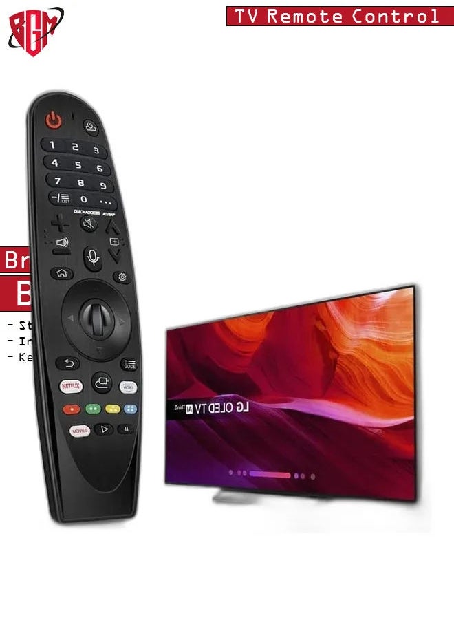 BGM - New MR-20GA Magic Wand Voice Remote Control Replacement AKB75855501 for LG 2018 2019 2020 OLED Nano Cell and 4K UHD Models Smart TVs, with Netflix and Prime Video Hot Keys. - Image 1