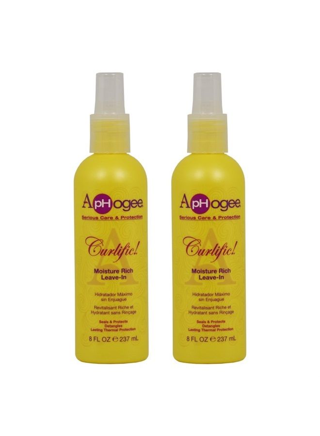 ApHogee Curlific Moisture Rich Leave-In 8oz"Pack of 2"