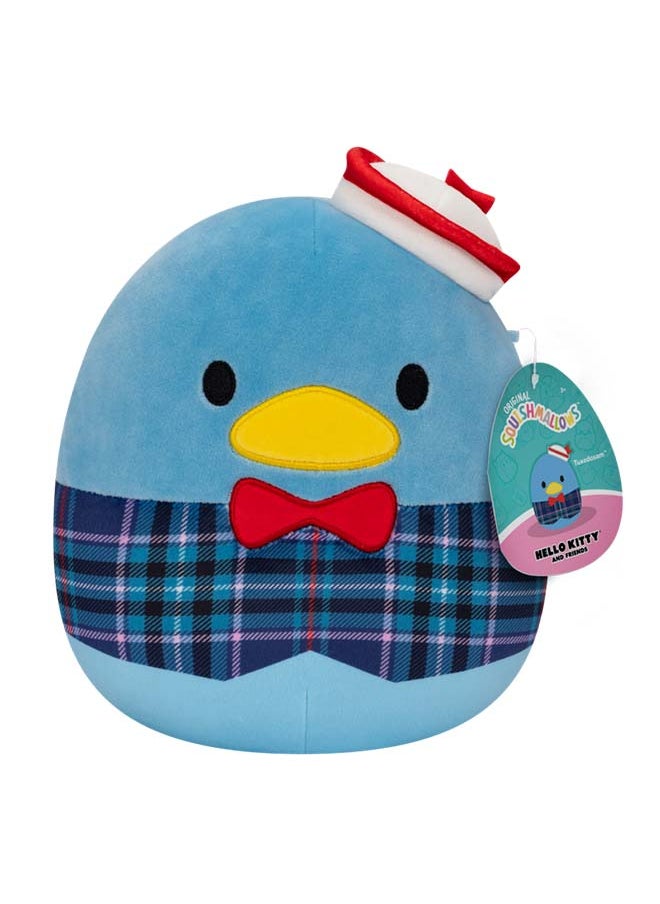 Squishmallows - 8 inch Sanrio Blue Plaid Tuxedo Sam , Officially Licensed Kellytoy Plush Toy, Colorful Soft Toy, Gift for Kids, Girls & Boys Washable Squishy Stuff Toy Multicolor All Age - Image 1