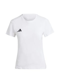 Adidas Adizero E Tee White Running T-Shirts For Women 2Xs