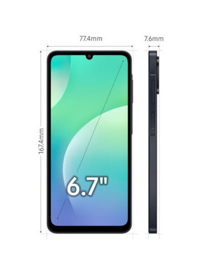 Samsung Galaxy M07 (Black, 4GB RAM, 64GB Storage) | MediaTek Helio G99 | IP54 Rating | 50MP Auto Focus Camera | 7.6mm Slim | 5000mAh Battery| 25W Fast Charging | 6 Gen of OS Upgrades | Without Charger - Image 4
