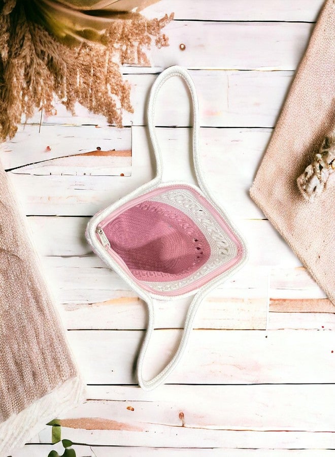 GHATIN Attractive Hand Bag | Extra large Tote Bucket Handmade Bag | Extra large (PINK) - Image 5