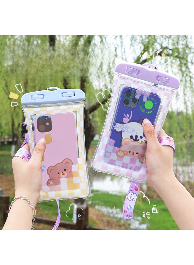 general PVC Mobile Phone Waterproof Bag Drifting Swimming Mobile Phone Bag Waterproof Underwater Photo Airbag Mobile Phone Waterproof Bag Wholesale-Color:White 】 - Image 5