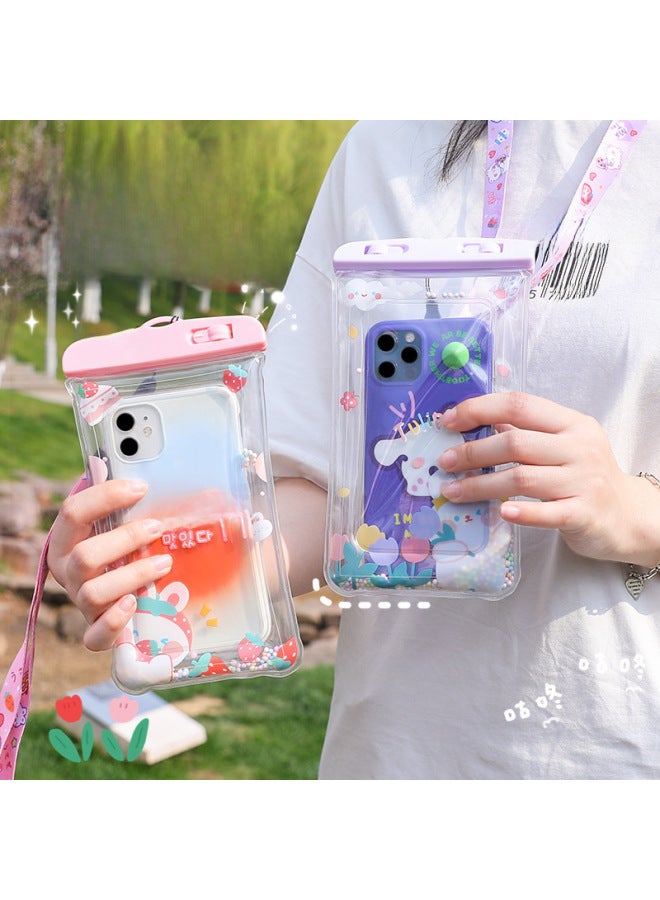 general PVC Mobile Phone Waterproof Bag Drifting Swimming Mobile Phone Bag Waterproof Underwater Photo Airbag Mobile Phone Waterproof Bag Wholesale-Color:White 】 - Image 3