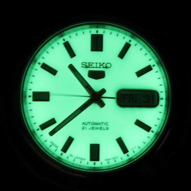 Seiko 5 سايكو 5 ساعة أوتوماتيكية للرجال بقرص أخضر من الفولاذ المقاوم للصدأ SNKK19 SNKK19J1 SNKK19 - Image 2