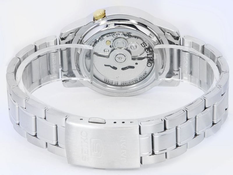 Seiko 5 سايكو 5 ساعة أوتوماتيكية للرجال بقرص أخضر من الفولاذ المقاوم للصدأ SNKK19 SNKK19J1 SNKK19 - Image 4