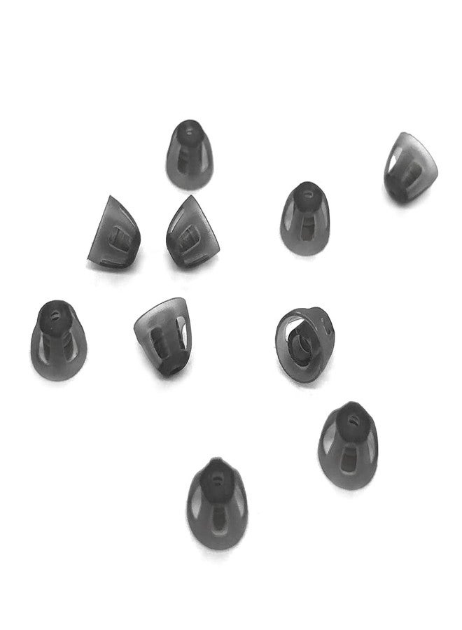 Anico Smokey Hearing Aid Open Domes Ear tips for ReSound Sure Fit Style RIC RITE and Open Fit BTE Hearing Amplifier with Cleaning tools Brush Cleaner and Carry Case (Smokey, Small) - Image 2