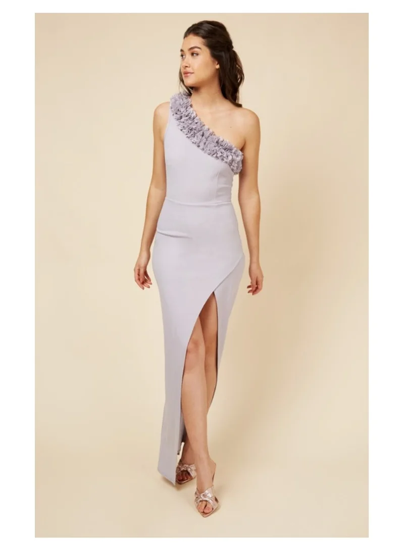 Little Mistress Little Mistress Grey Bridesmaid Dress