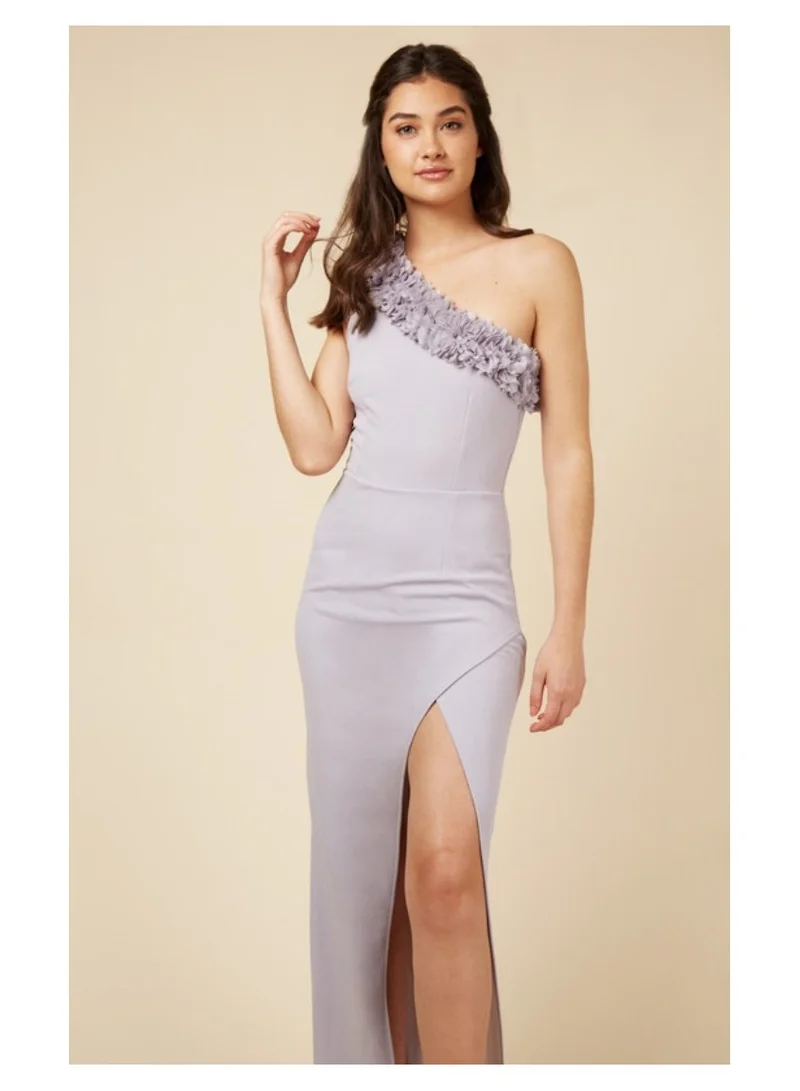 Little Mistress Little Mistress Grey Bridesmaid Dress