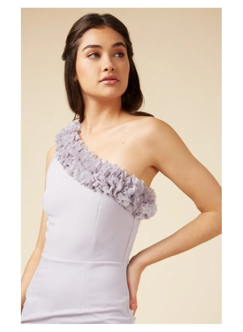 Little Mistress Little Mistress Grey Bridesmaid Dress
