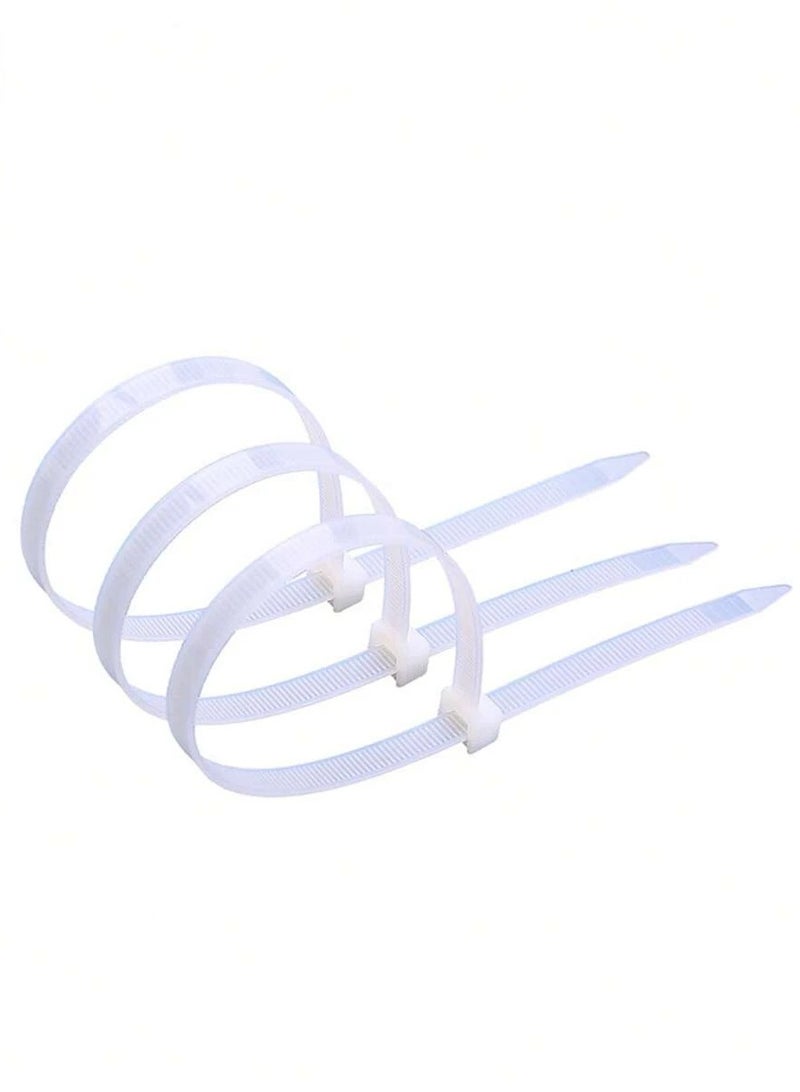 Cable Ties 400mm x 4mm - White Nylon Zip Tie Wrap - Self-Locking for Home, Office, Garden, Garage, and Workshop (Pack of 100) - Image 3