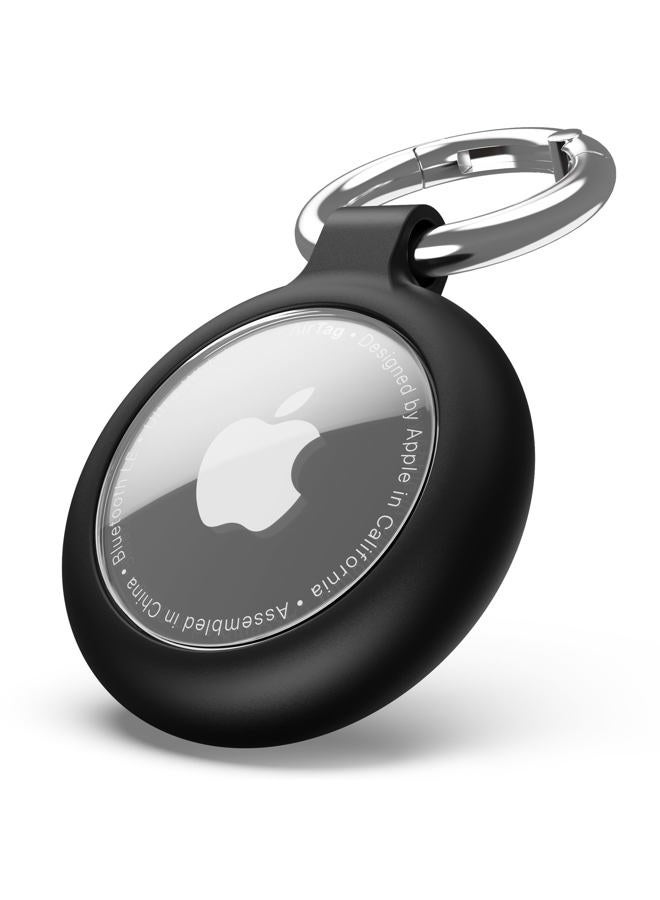 Sinjimoru Soft Cover Case for AirTag Black - Image 1