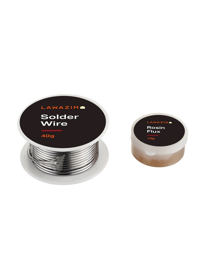 LAWAZIM - Solder Core Wire 40g with 10G Resin- High Melting Point Brazing Soldering Wire with Residue-Free Non-Corrosive Rosin Flux Core - for Plumbing Automotive Metalwork and Electrical Wiring Repairs - Image 1
