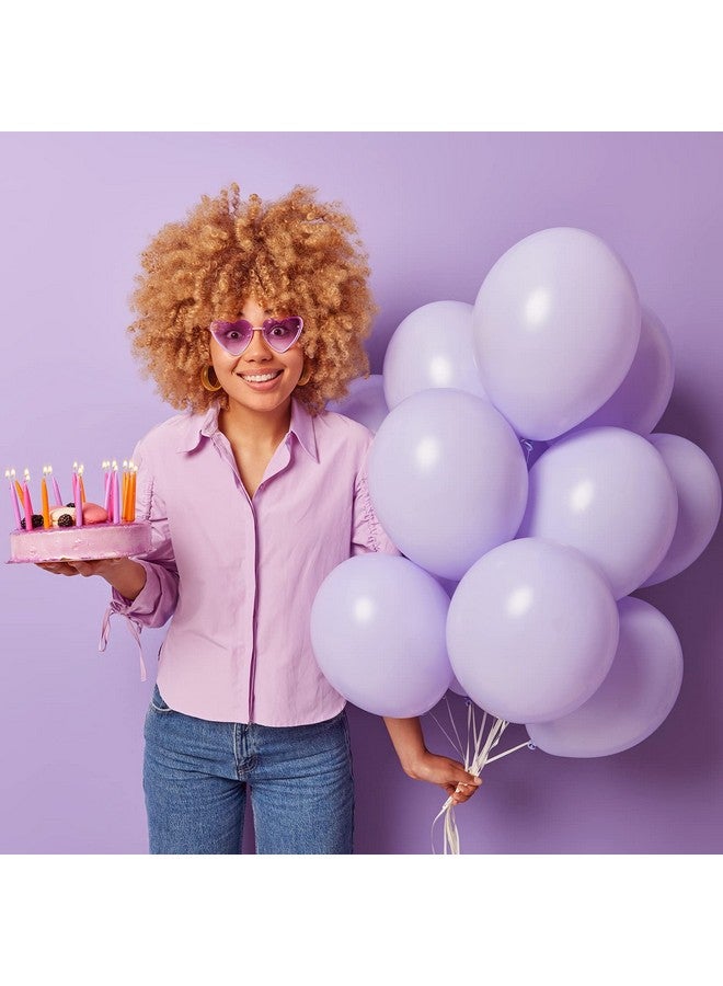 RUBFAC Pastel Purple Balloons Different Sizes 105pcs 5/10/12/18 Inches for Garland Arch, Light Purple Latex Ballons for Birthday Baby Shower Wedding Lavender Balloon Party Decorations - Image 4