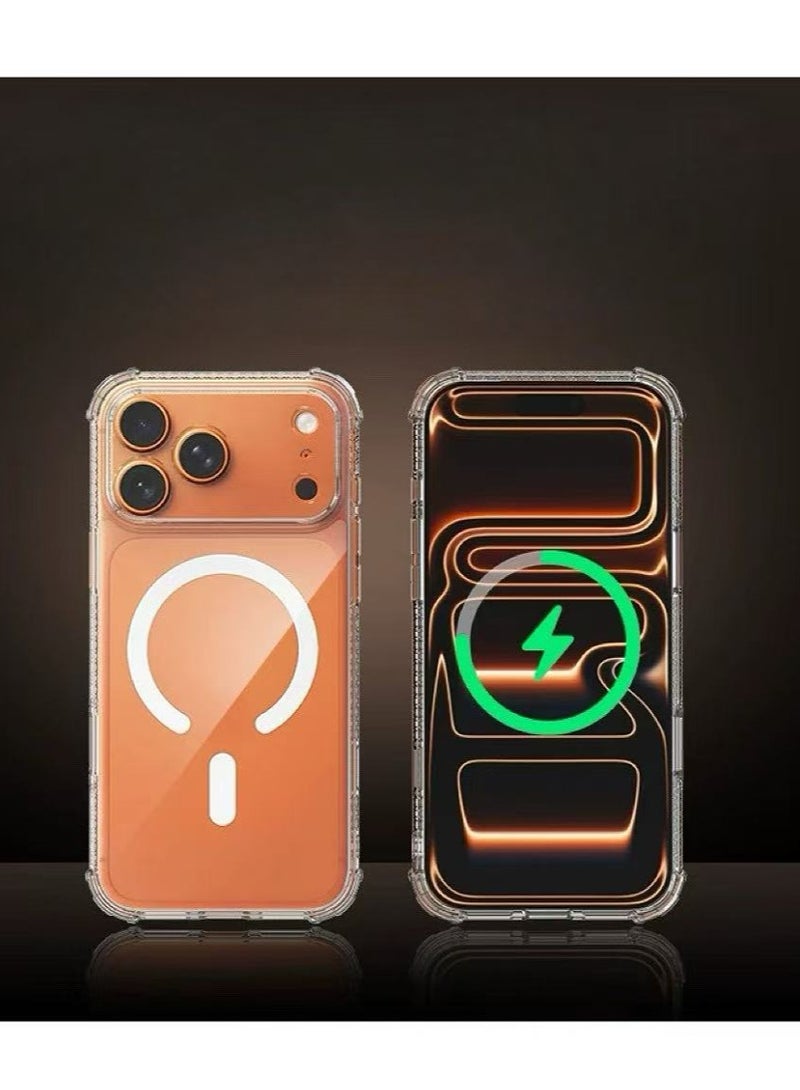 Magnetic Case for Phone 17 Pro Max Magsafe Cover, Shockproof Protection, Anti-Yellow & Anti-Scratch - Image 1