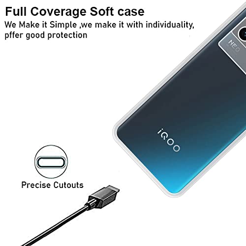 VIDO Transparent Back Case Cover for iQOO Neo 6 5G (Soft & Flexible & Camera Protection Back Case) - Image 3
